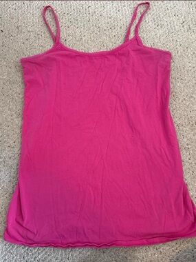 Motherhood Maternity Bright Pink Spaghetti Strap Tank